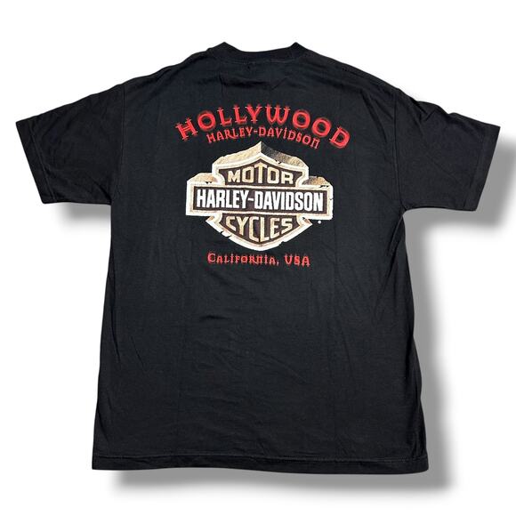 NWT Vintage Y2K Harley-Davidson Guardians of the Legend Tee Shirt Hollywood CA L - Picture 2 of 8